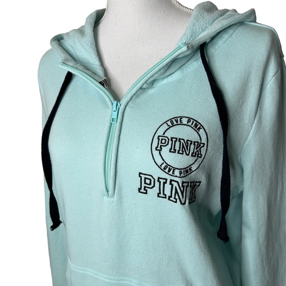 PINK Victoria's Secret Light Blue Hoodie - Picture 3 of 4
